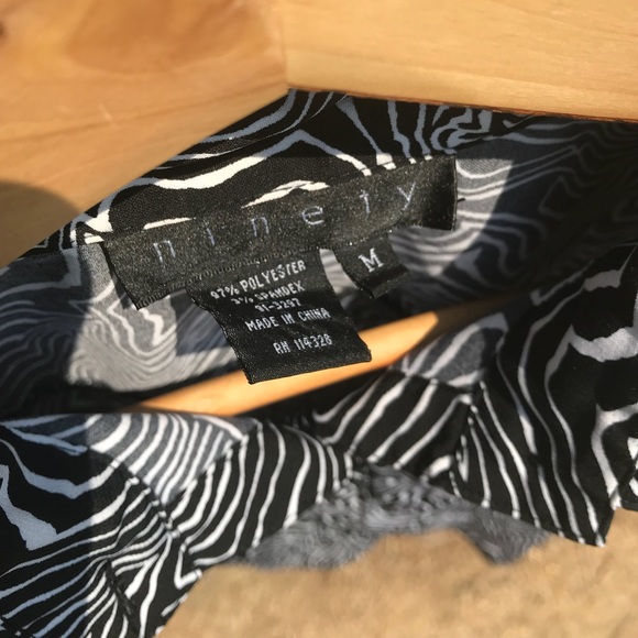 Swirly Zebra Print Blouse - Picture 3 of 5